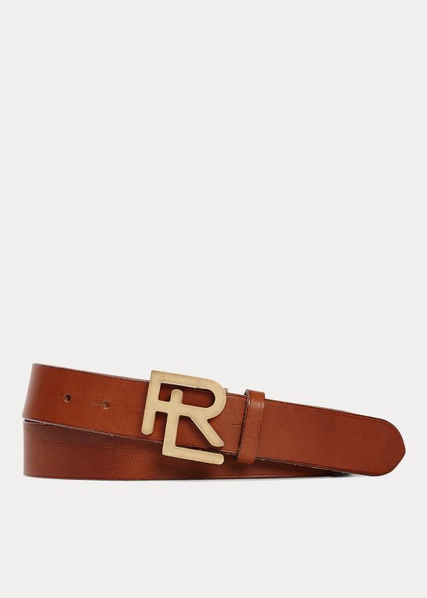 Men's Ralph Lauren RL Vachetta Leather Belt | 562041NMS